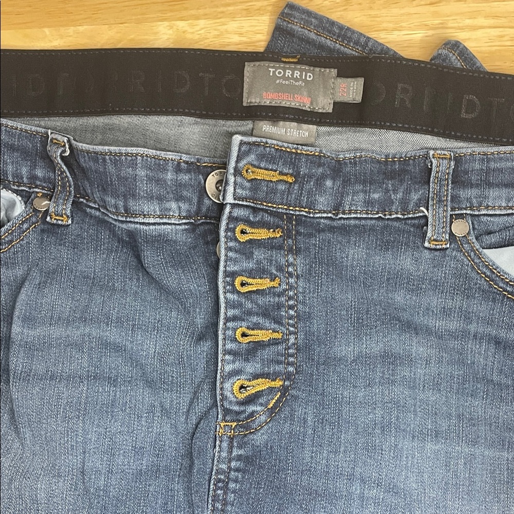 Torrid High Rise Denim Jeans with Button Fly